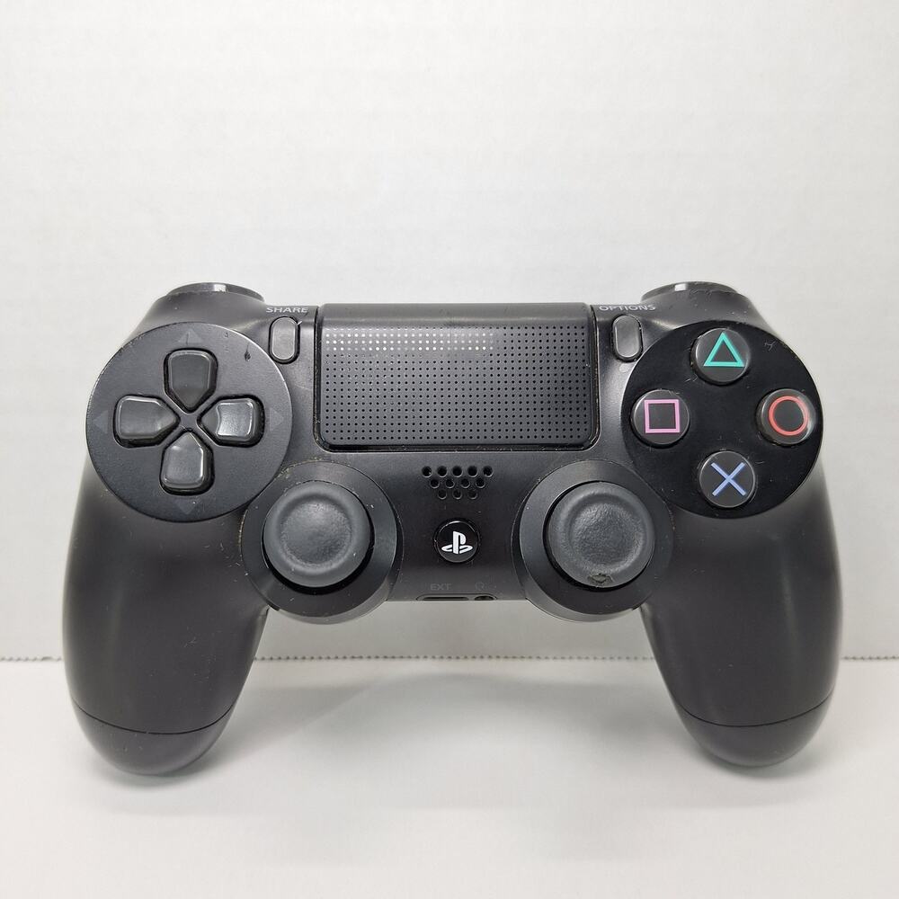 Sony PlayStation 4 DualShock 4 V2 Black CUH-ZCT2U Wireless Controller - Tested